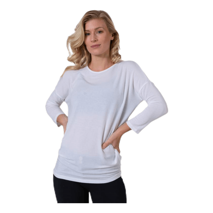 Glamour 3/4 Top Jrs White