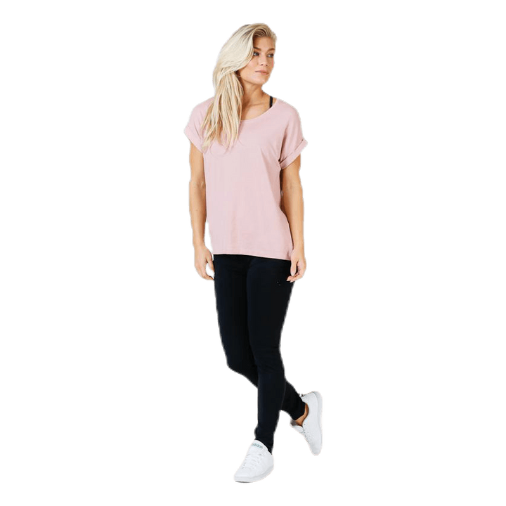 Moster S/S O-Neck Top Jrs Pink
