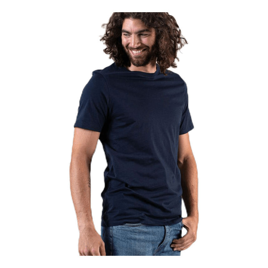 Organic Basic Tee Ss O-Neck Blue