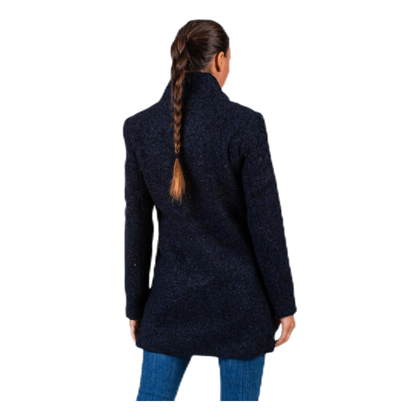 Sophia Wool Boucle Coat Blue