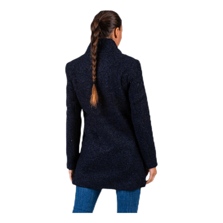 Sophia Wool Boucle Coat Blue