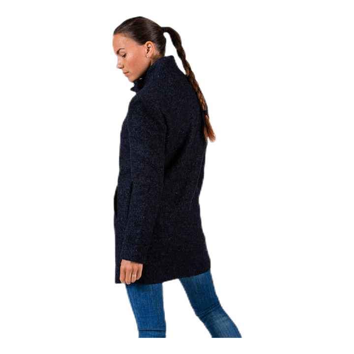 Sophia Wool Boucle Coat Blue