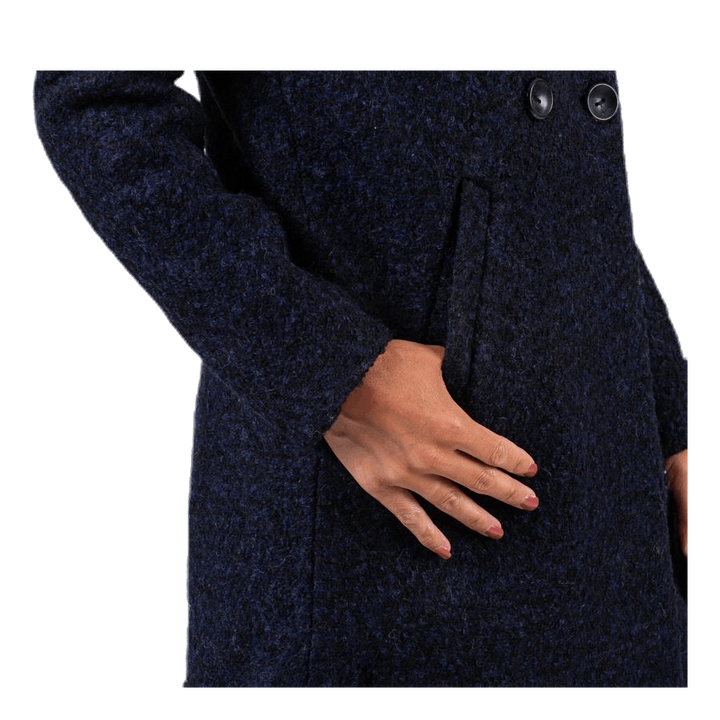 Sophia Wool Boucle Coat Blue