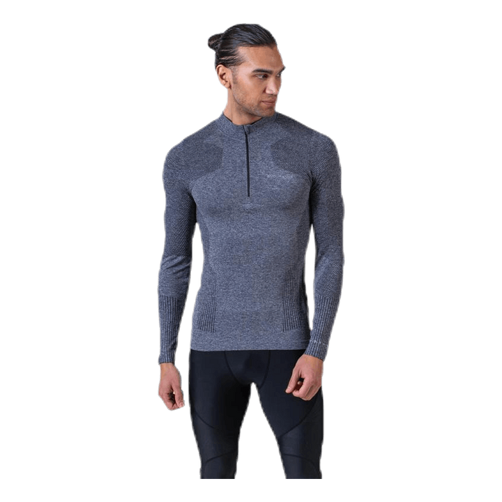 Kanen Seamless Melange Midlayer Black