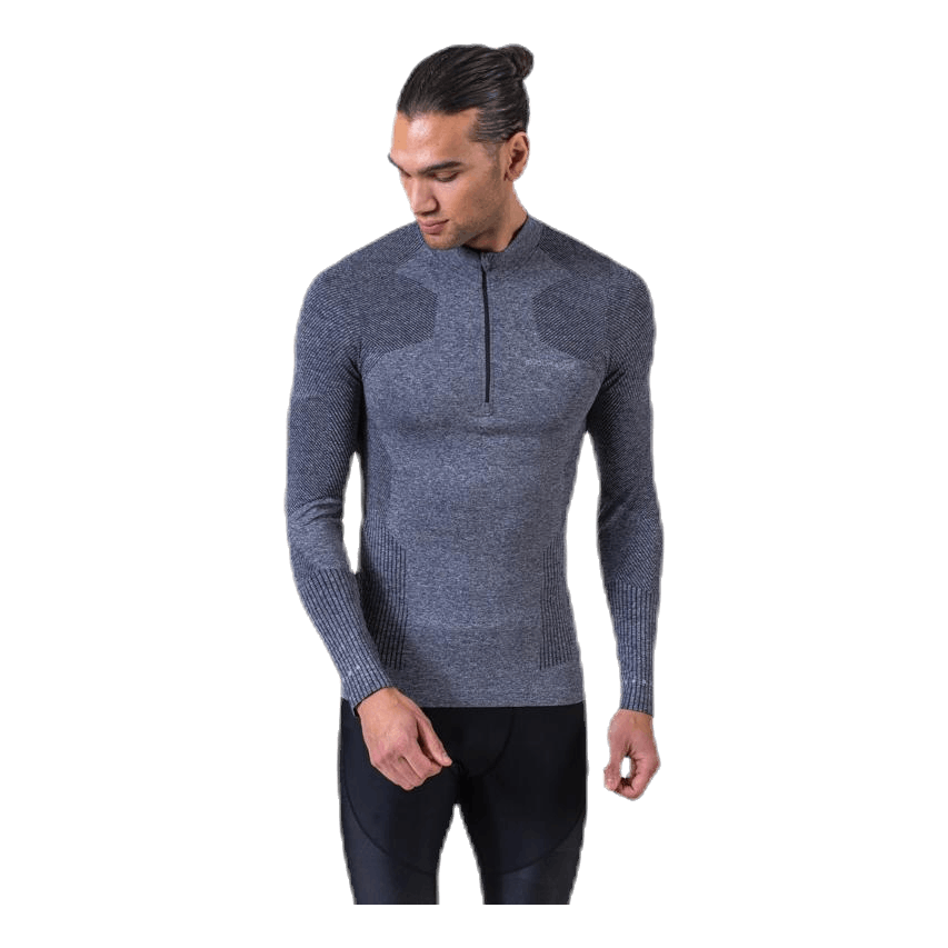 Kanen Seamless Melange Midlayer Black