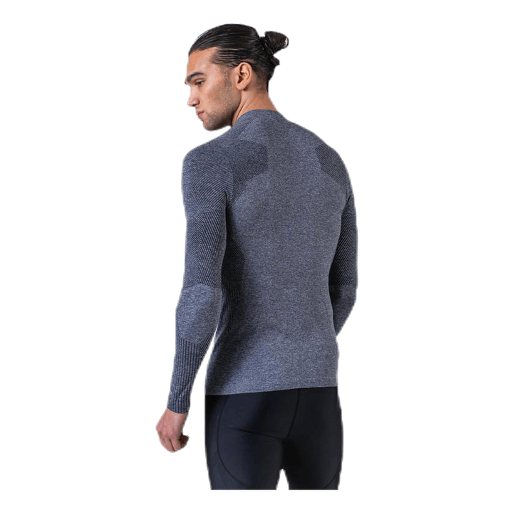 Kanen Seamless Melange Midlayer Black