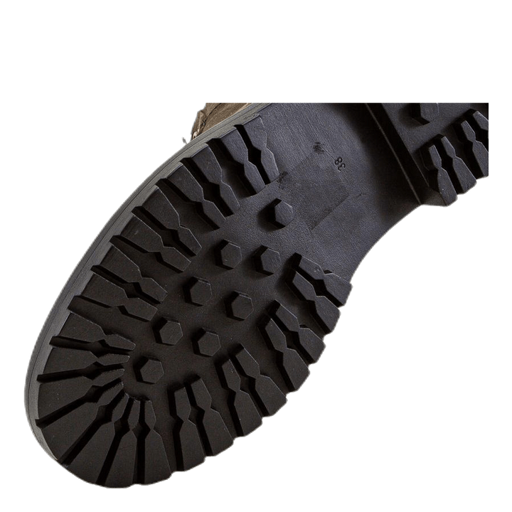 Bold Lace Up Winter Bootie Brown