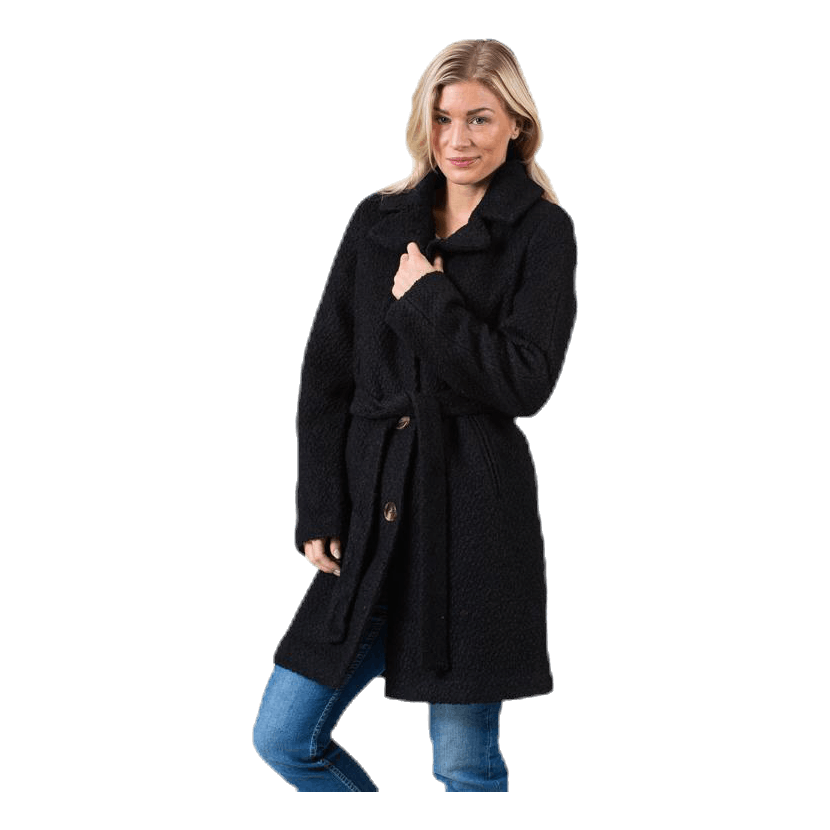 Evelyn Wool Coat Black