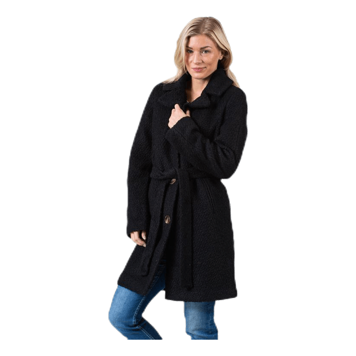 Evelyn Wool Coat Black