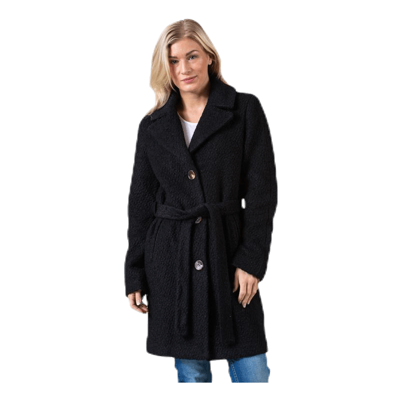 Evelyn Wool Coat Black