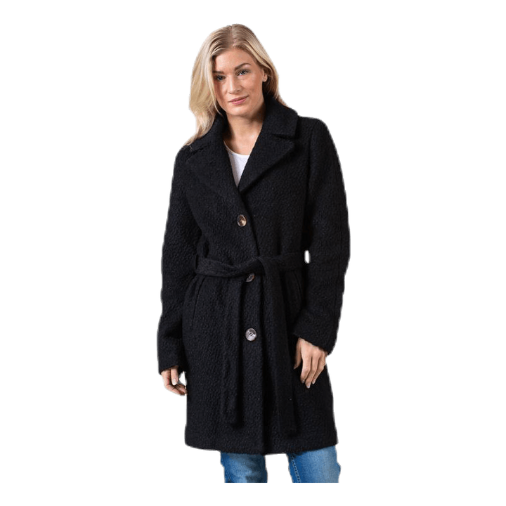 Evelyn Wool Coat Black