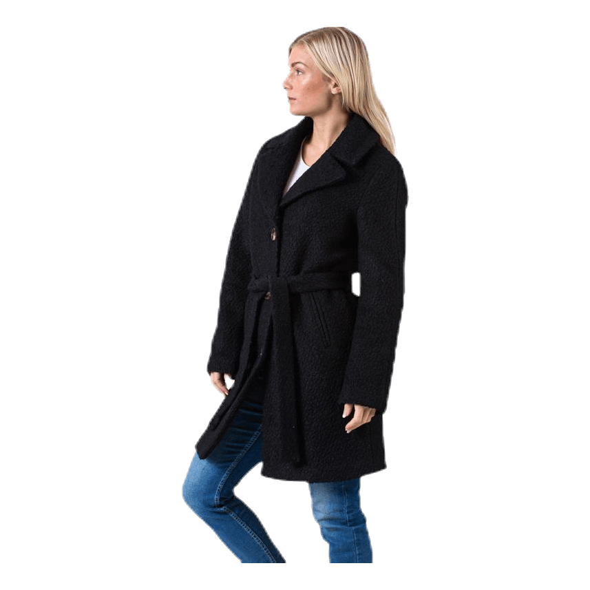 Evelyn Wool Coat Black