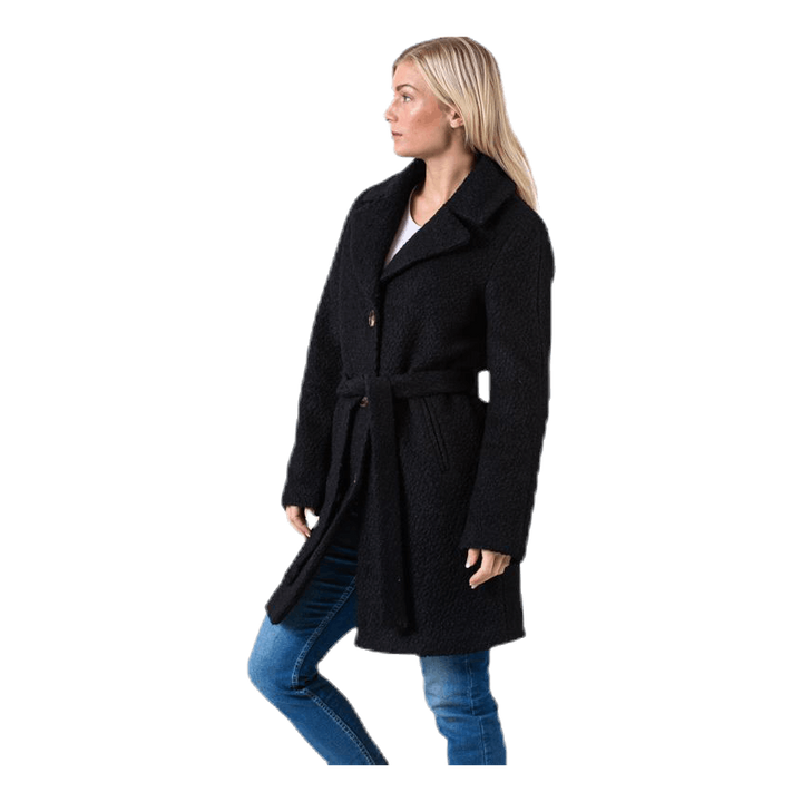 Evelyn Wool Coat Black