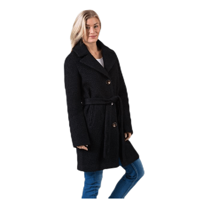 Evelyn Wool Coat Black
