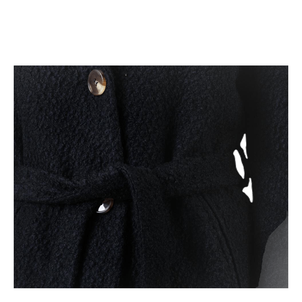 Evelyn Wool Coat Black