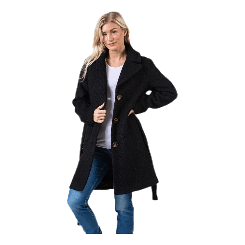 Evelyn Wool Coat Black