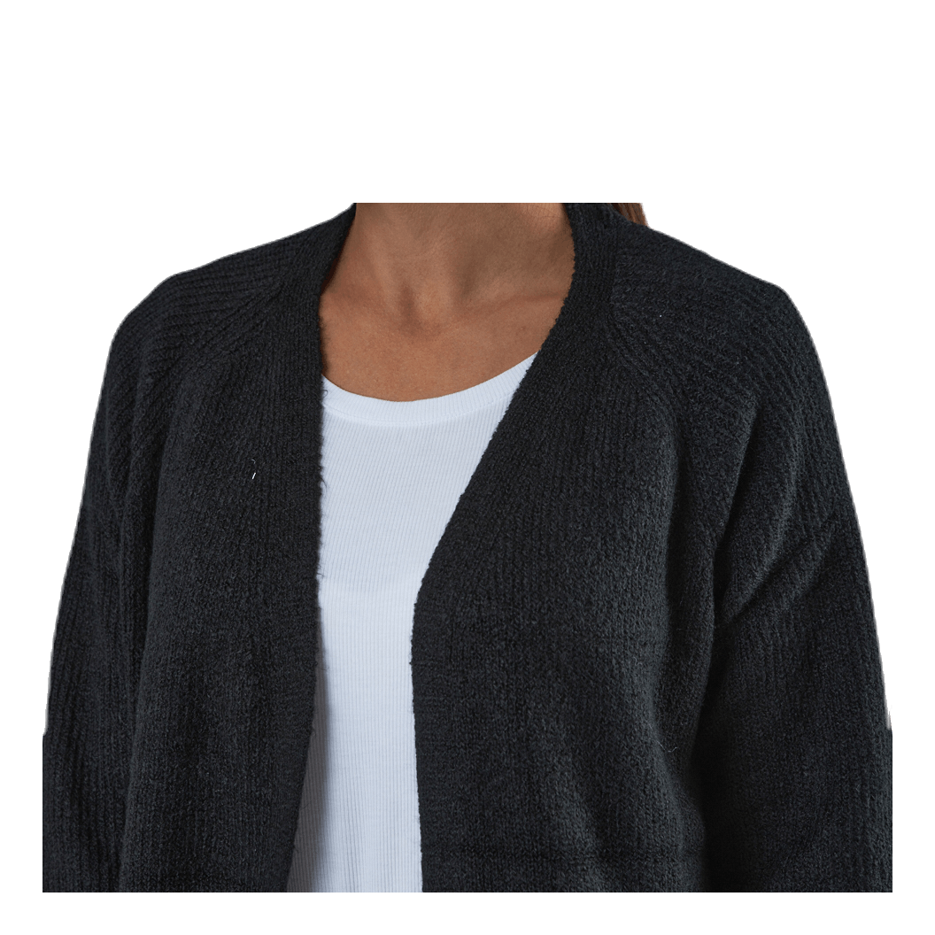 Ellen Ls Long Knit Cardigan Black