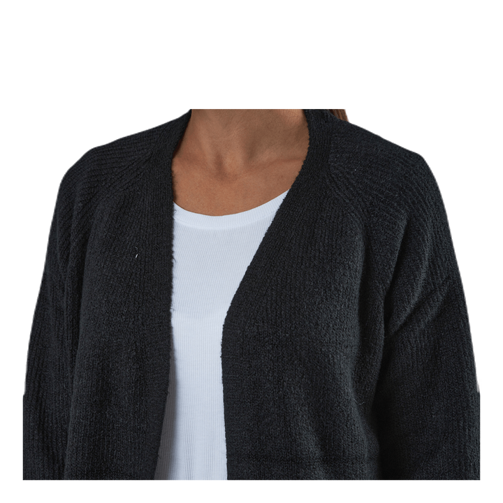 Ellen Ls Long Knit Cardigan Black