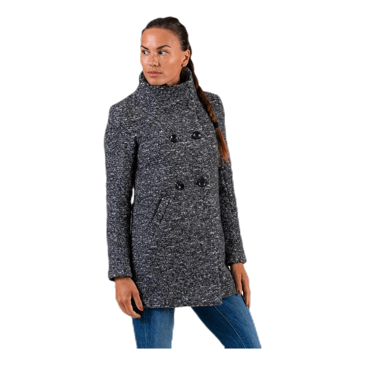 Sophia Wool Boucle Coat Grey