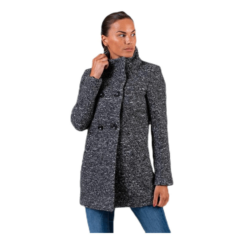 Sophia Wool Boucle Coat Grey