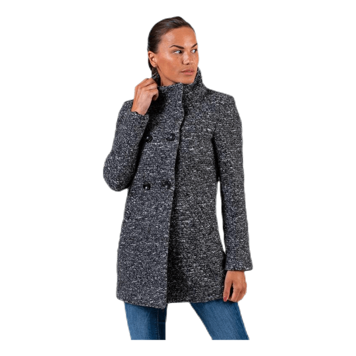 Sophia Wool Boucle Coat Grey