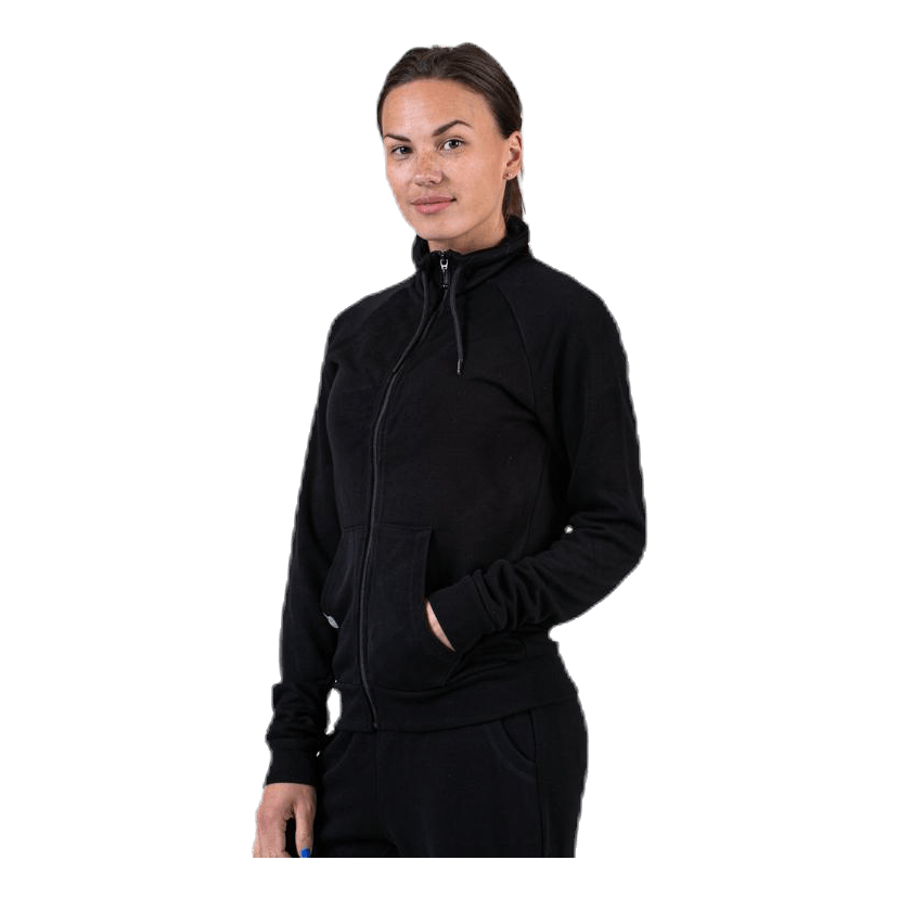 Jenna Zip Sweat Black