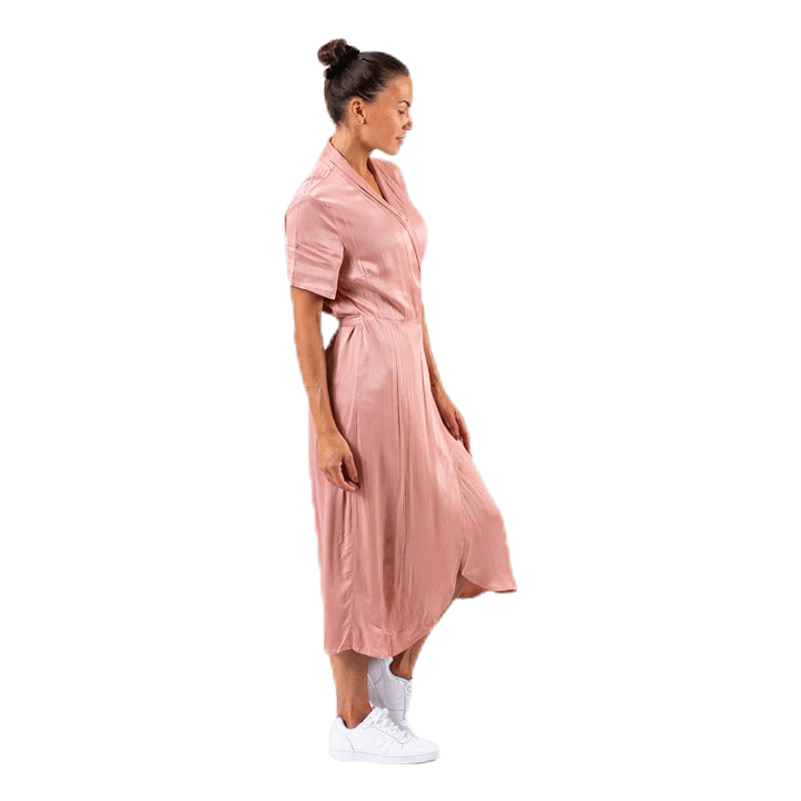 Jean Ss Wrap Dress Pink