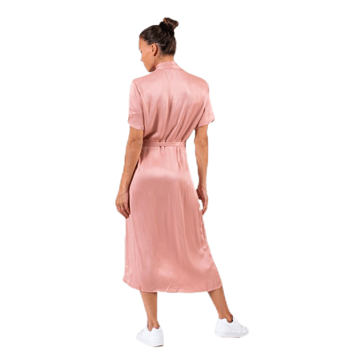 Jean Ss Wrap Dress Pink