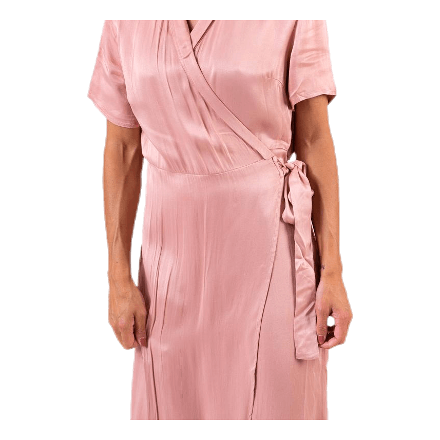 Jean Ss Wrap Dress Pink