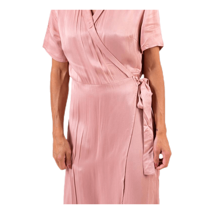 Jean Ss Wrap Dress Pink