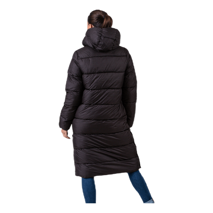 Cammie Long Quilted Coat Black