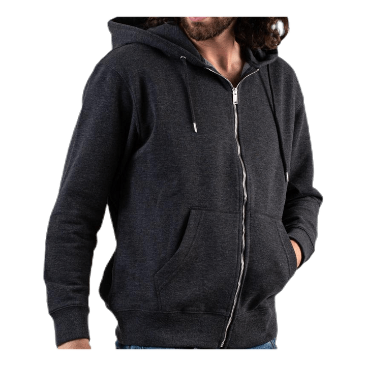 Soft Sweat Zip Hood Grey