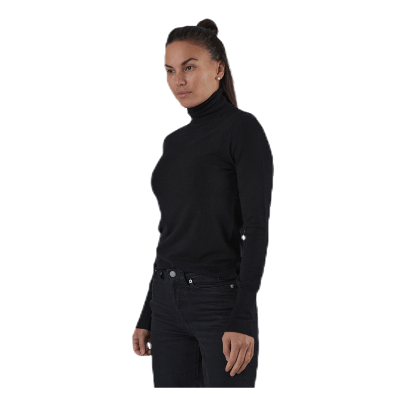 Venice L/S Rollneck Pullover Knt Black