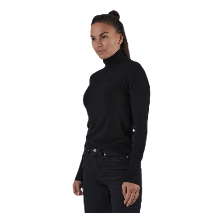 Venice L/S Rollneck Pullover Knt Black