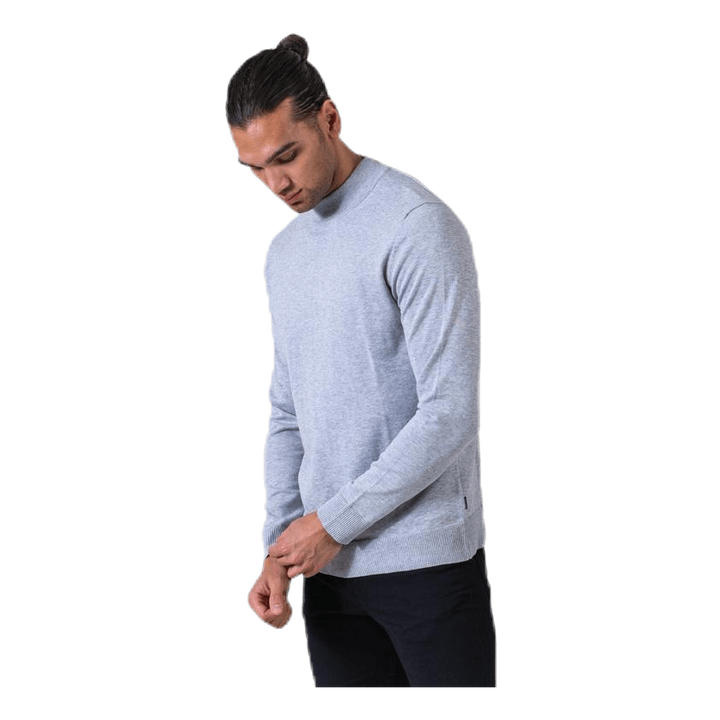 Fast Knit High Neck Grey