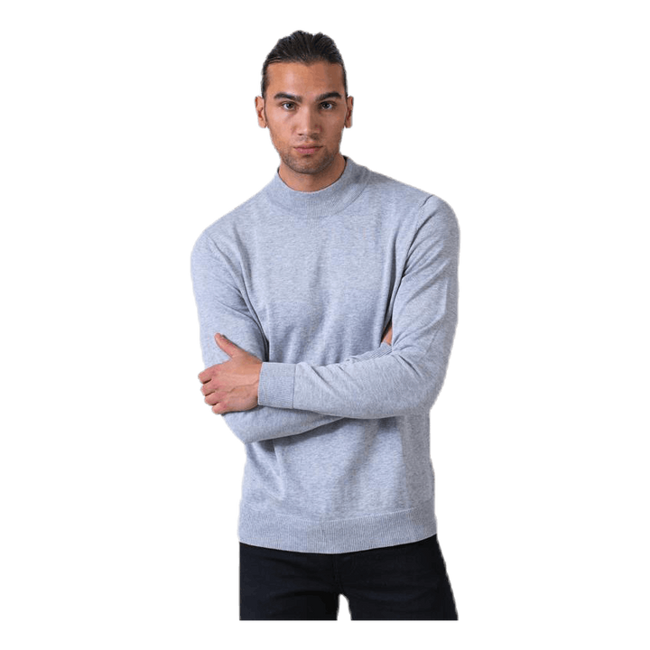 Fast Knit High Neck Grey