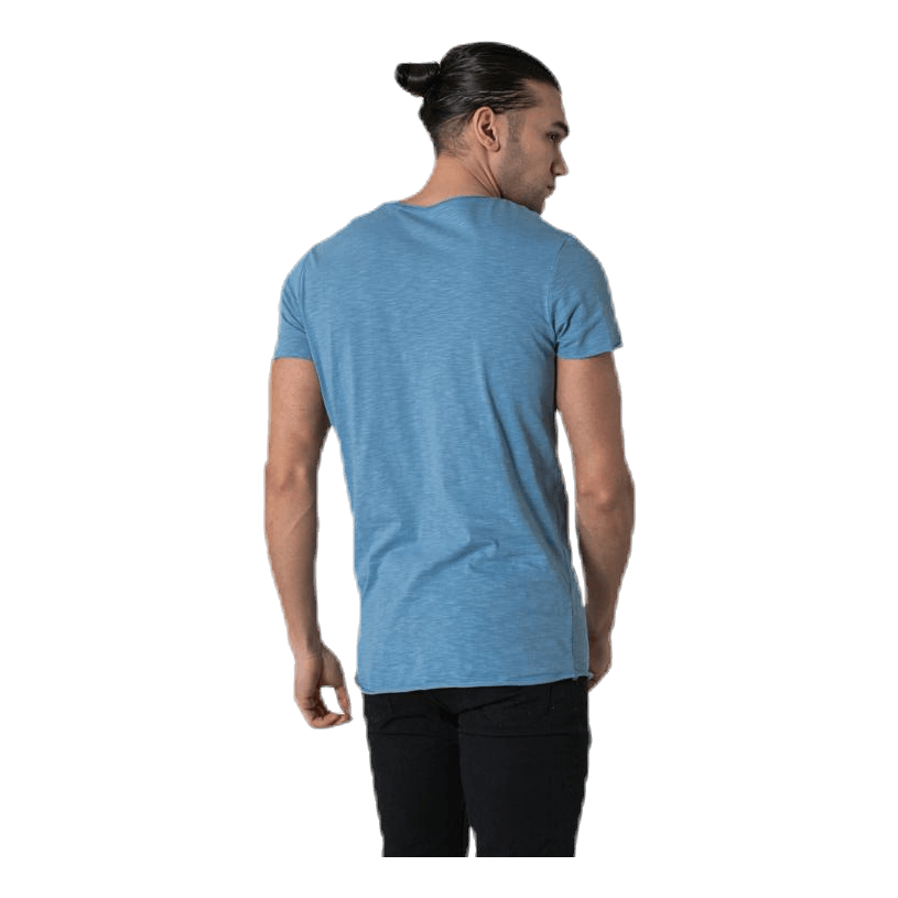 Bas Tee Ss U-Neck Blue