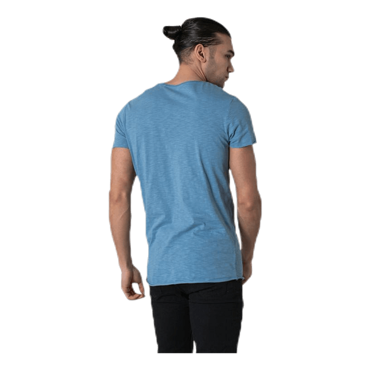 Bas Tee Ss U-Neck Blue