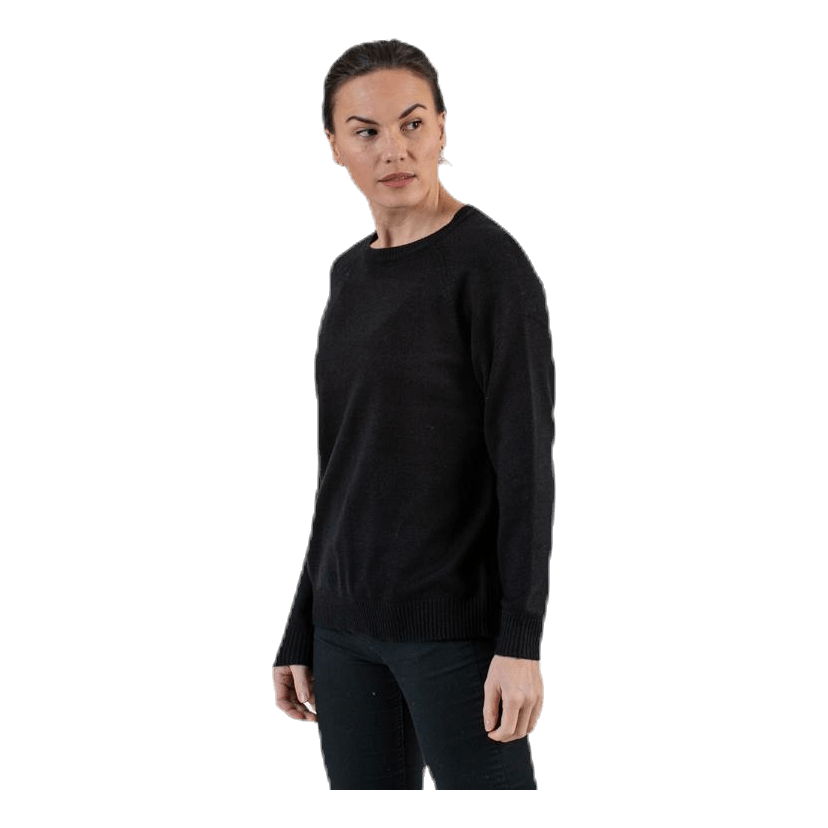 Lesly Kings L/S Pullover Knt Black