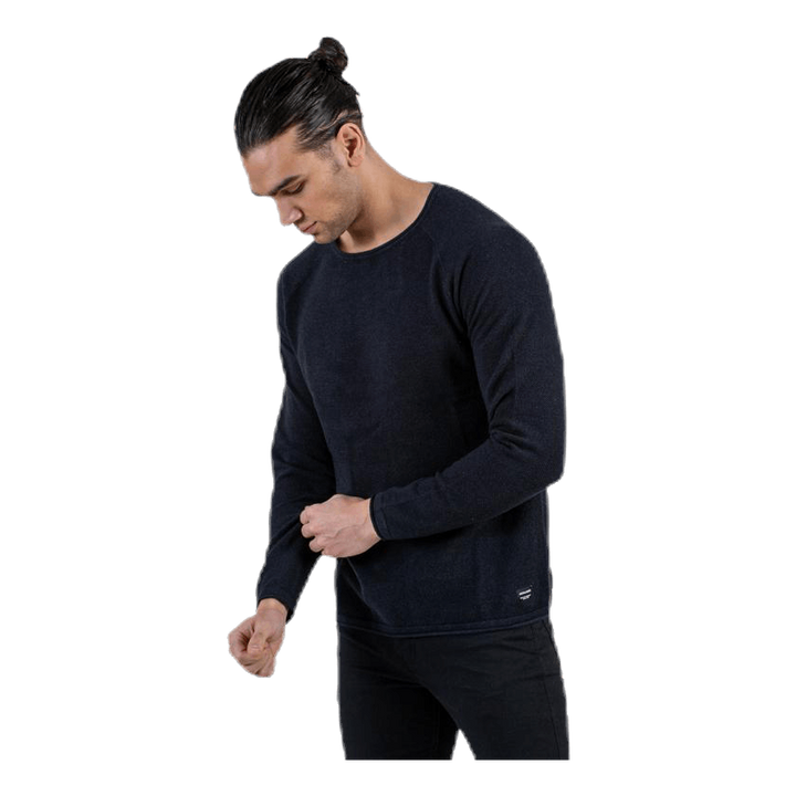 Hill Knit Crew Neck Black