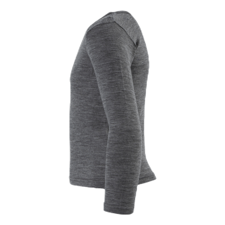 Wang Wool Plain Ls Top Grey