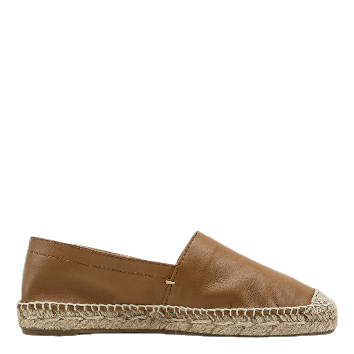 Katie Leather Espadrille Brown