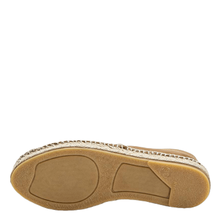 Katie Leather Espadrille Brown