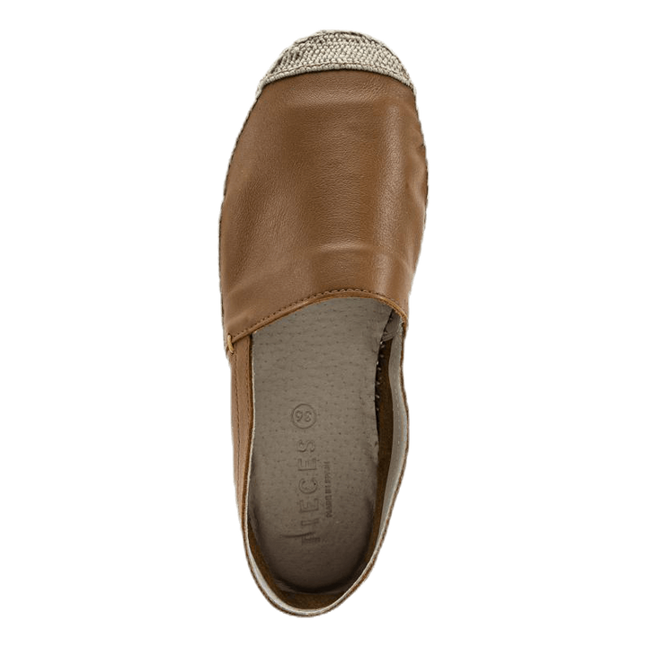 Katie Leather Espadrille Brown
