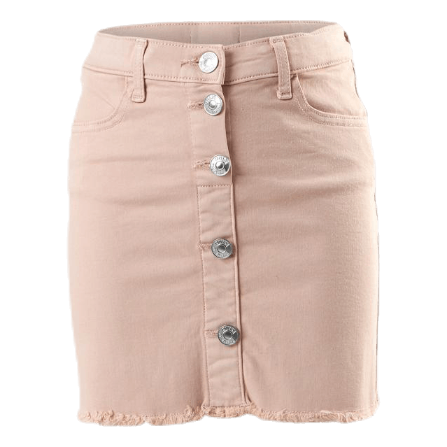 Farrah Color Button Skirt Pink