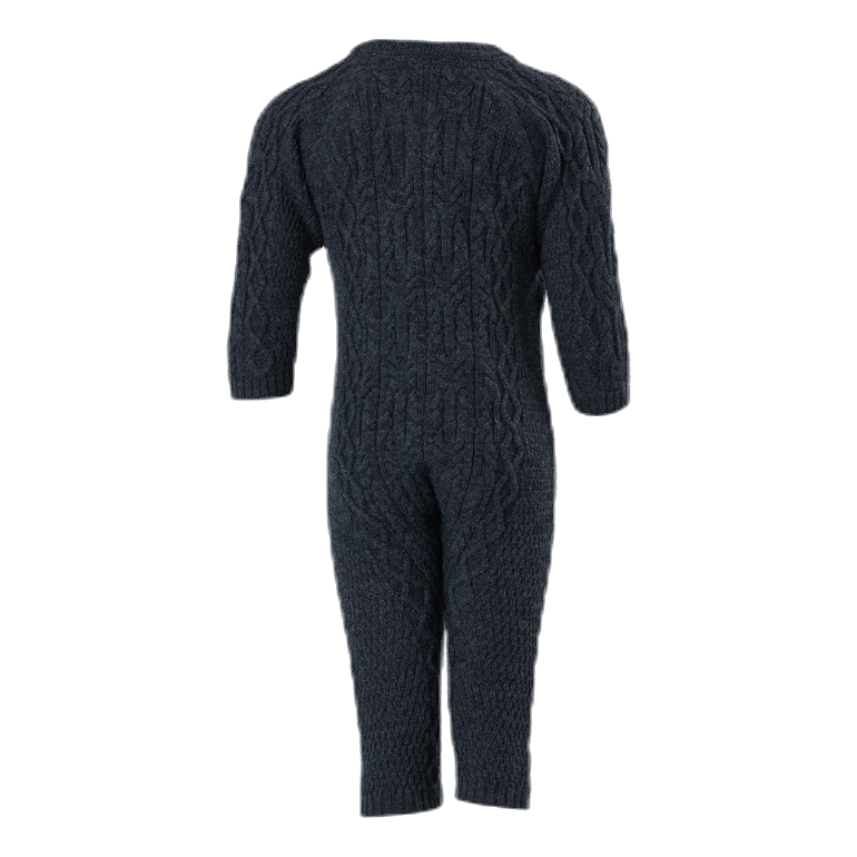 Wrilla Wool Ls Knit Suit Blue