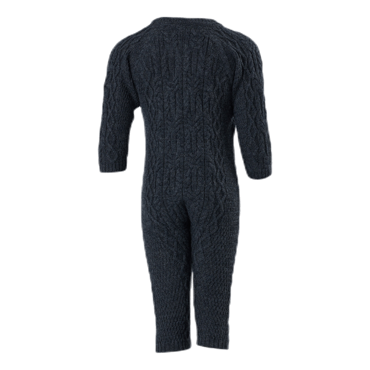 Wrilla Wool Ls Knit Suit Blue