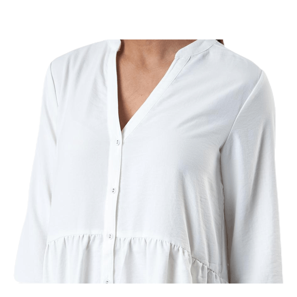 Mette 3/4 Tunic Wvn White