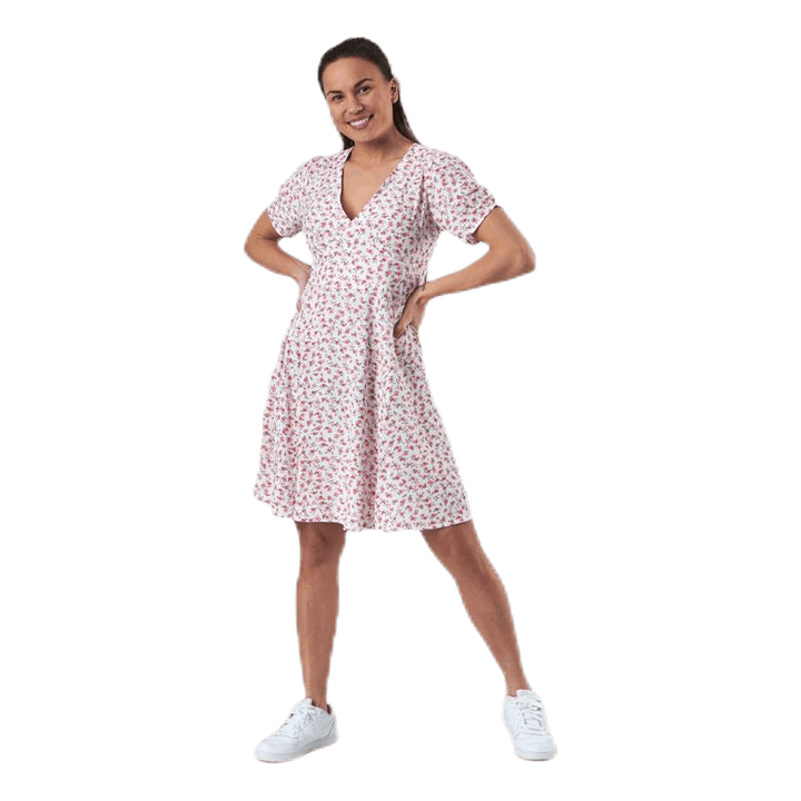 Davie Ss Short Dress Wvn White