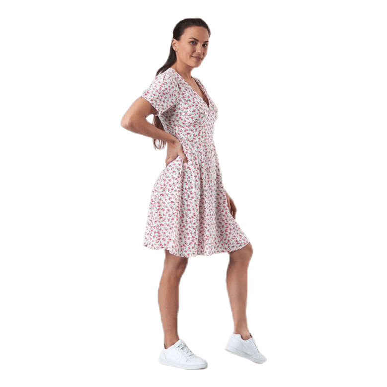 Davie Ss Short Dress Wvn White